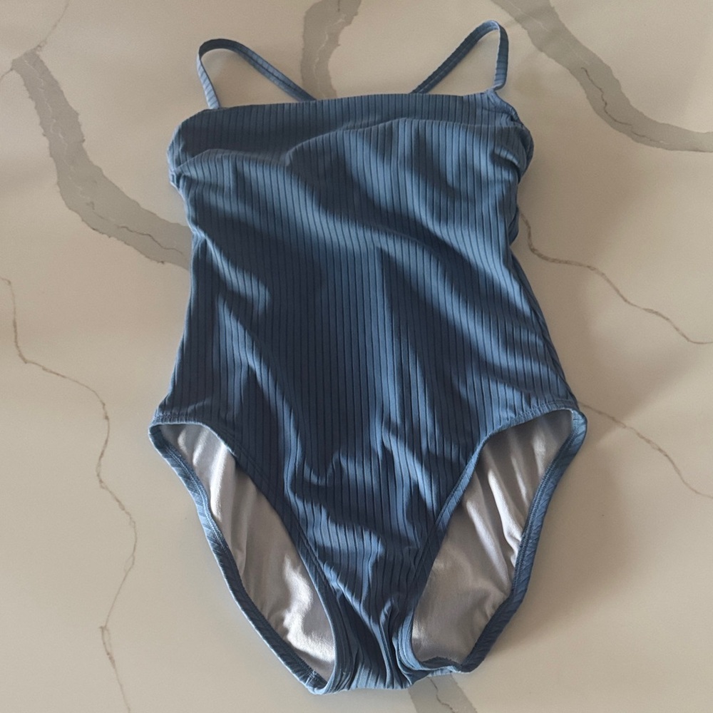 Freely Blue Ribbed Swimsuit